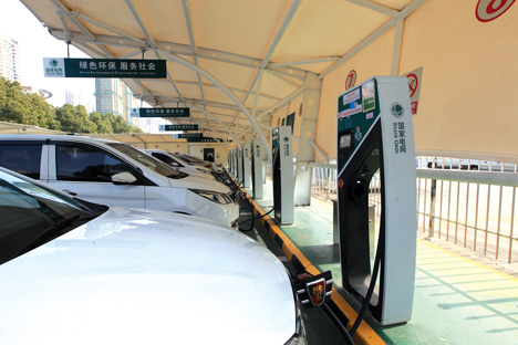 常熟充電站項目均由宏宇公司完成土建、安裝與運維